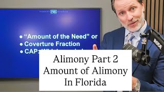 How the amount of alimony is calculated in Florida! #attorney #divorce #law #family #lawyer #alimony