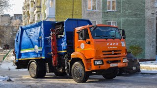 Мусоровоз МК-4553-06 на шасси КамАЗ-53605-A5 (Е 725 АР 122) / KAMAZ garbage truck.