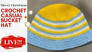 Vibrant Crochet Bucket Hat – Trendy, Handmade \u0026 Perfect for All Seasons