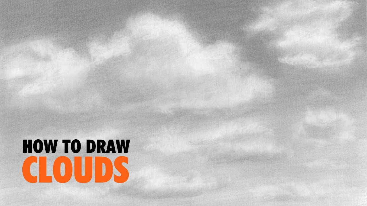 How To Draw Realistic Clouds For Beginners Youtube