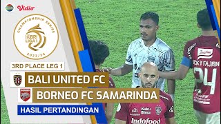 Hasil Akhir Pertandingan - Bali United FC Vs Borneo FC Samarinda | Championship Series BRI Liga 1
