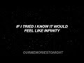 one direction - infinity // lyrics