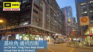 【HK 4K】荔枝角 通州西街 | Lai Chi Kok - Tung Chau West Street | DJI Pocket 2 | 2021.11.11
