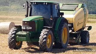 Baling and wrapping grass silage in korea