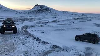 Langjökull glacier, off road