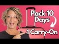 Pack for 10 Days (in a CarryOn)