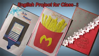 English Project for Class 8 // English Portfolio // Scrapbook Project File English