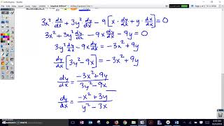 Implicit Differentiation- Examples 1 and 2