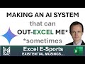 Making an AI system that can beat me at Excel (sometimes) - and what it means