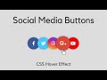 Overlap Social Media Icons using HTML CSS