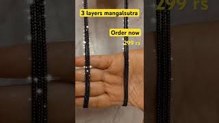 3 layers Mangalsutra #jewellery #mangalsutras #mangalsutradesign #fashion #viral