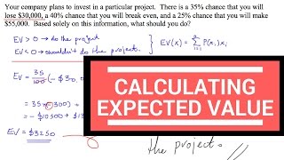 Expected Value: E(X) - Exam-Style Example