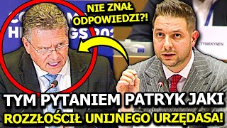 PO TYM PYTANIU PATRYKA JAKIEGO, NOWY EUROPEJSKI KOMISARZ NIE MÓGŁ UKRYĆ FRUSTRACJI! EUROPOSEŁ GÓRĄ?