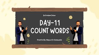 Day-11- Frequently Ask Question in Interview Count Number of Words in a String.