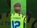 jurrien timber debut for arsenal jurrientimber arsenal football