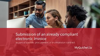How do I submit an already compliant electronic invoice?
