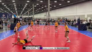 MKE Sting 14 Gold vs AZ Storm 14 Thunder USAV Nationals 2021 Set 2