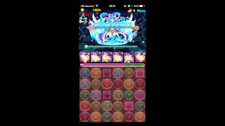 【パズドラ】デビルチャレンジ　ノーコン　魔導姫　超地獄級【曲芸士PT】