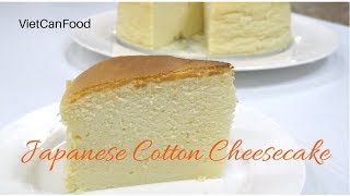 Japanese Cotton Cheesecake | How to make Japanese Cheesecake | Bánh Bông Lan phô mai Nhật Bản