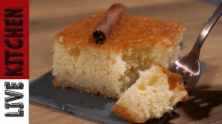 👌( Semolina #Cake Drizzled With Syrup)Revani