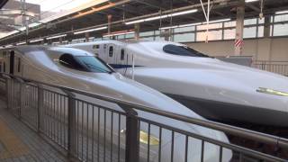 【新幹線】　のぞみ108号　新大阪駅到着　発車　SHINKANSEN　NOZOMI  SHIN-OSAKA  STATION