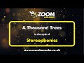 The Stereophonics - A Thousand Trees - Karaoke Version from Zoom Karaoke