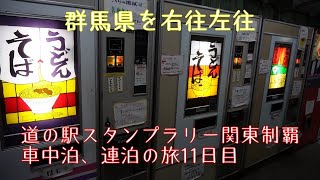 【車中泊】レトロ自販機の聖地、群馬県にて【関東制覇の旅】