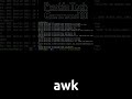 atoz linux commands awk shorts