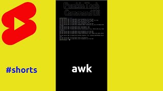 AtoZ Linux Commands: awk #shorts