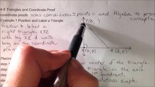 Geo 4 8 Triangles & Coordinate Proof