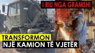 I riu nga Gramshi transformon një kamion të vjetër në një mrekulli