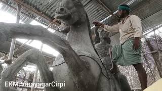 அய்யனார் கோவில் குதிரை வேலைகள் 🐴🐴  ( 1 )வீடியோ #ekmvinayagarcirpi