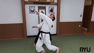 合気道の技　横面打ち正面入り身投げ（一）Aikido techniques: Yokomen uchi shomen iriminage (1)