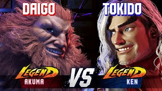 SF6 ▰ DAIGO (Akuma) vs TOKIDO (Ken) ▰ High Level Gameplay