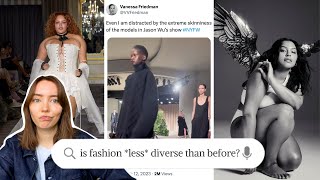 so fashion diversity is still a major issue...