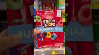 4 Kellogg's Jumbo Snax found at Walmart #groceryshopping #walmart #kelloggs