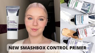 NEW SMASHBOX Photo Finish Control Primer Half Face Wear Test On Oily Skin | Ashleigh James