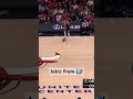 nikola jokic casually lets the ball roll to half court u0026 drills the 3 🎯 shorts