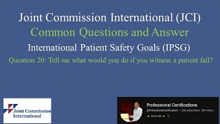 JCI QA 20-International Patient Safety Goals (IPSG)