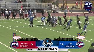 BALLER BOYZ(NV) vs GB DUCKS(CA) 12u D1 2ND ANNUAL WEST COAST NATIONALS DAY 2