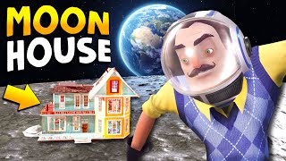 Putting The Neighbor's House ON THE MOON!!! | Hello Neighbor Gameplay (Mods)