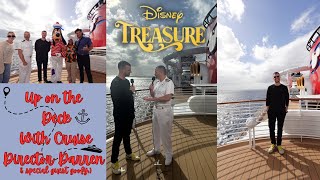 The Disney Treasure - Up on the deck with Cruise Director Darren!!