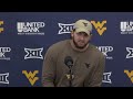 wvu tomas rimac press conference nov. 13 2023