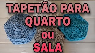 Tapetão de quarto/ TAPETE HEXAGONO primeira vez q faço esse modelo/ peso, medidas e valor