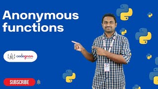 Anonymous Functions in Python | Python Tutorials - 2022 | Codegnan