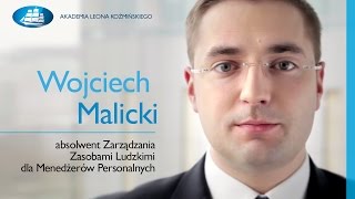 Wojciech Malicki -- absolwent Zarządzania Zasobami Ludzkimi (ENG Subtitles)