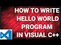 C++ TUTORIAL VISUAL STUDIO CODE 