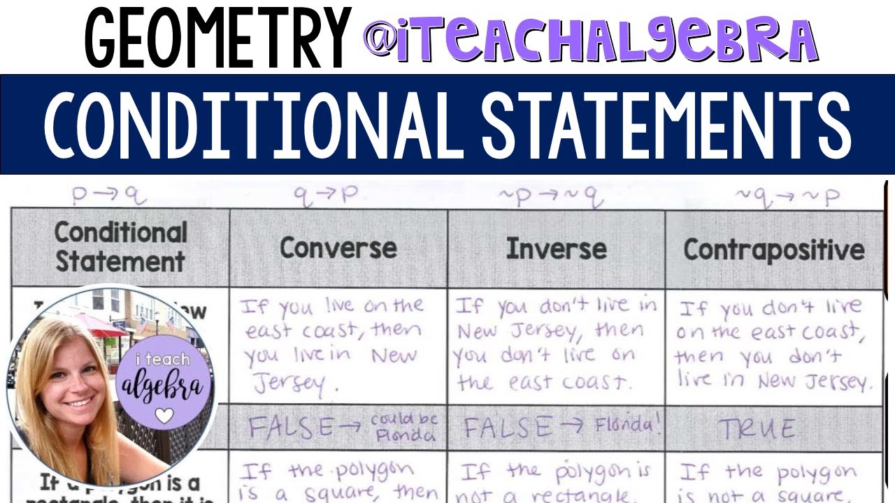 Geometry - Conditional Statements - YouTube