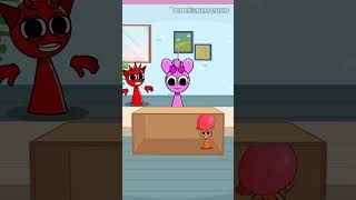 Test IQ challenge Sprunki - Oren \u0026 Pinki and team Sprunki so funny #shorts  #sprunki