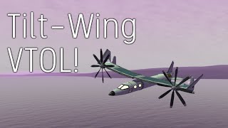 Electric Tilt-Wing VTOL Seaplane to Eve! - Kerbal Space Program